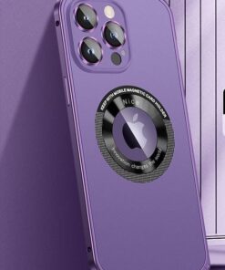 Alternative view of Luxury Premium Lens Film Protection Magnetic Bumper Wireless Charging Case Cover For iPhone 13 Pro/14 Pro