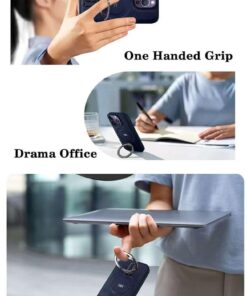 Alternative view of Luxury Premium Classical PU Leather ring Case Cover and 3D Glass Protector for iPhone 13 Pro Max