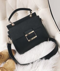 Alternative view of Luxury Premium Vintage Shoulder New Buckle Matte Leather Crossbody Handbags