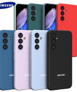 Official Silky Soft Silicone Case Cover and 3D Glass Protector For Samsung Galaxy A14/A34/A54