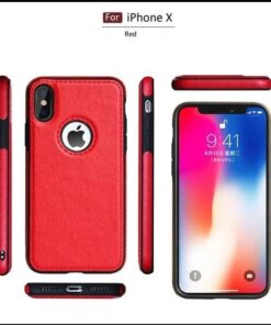 Alternative view of Luxury Premium Pu Leather Back Case Cover For iPhone X Series