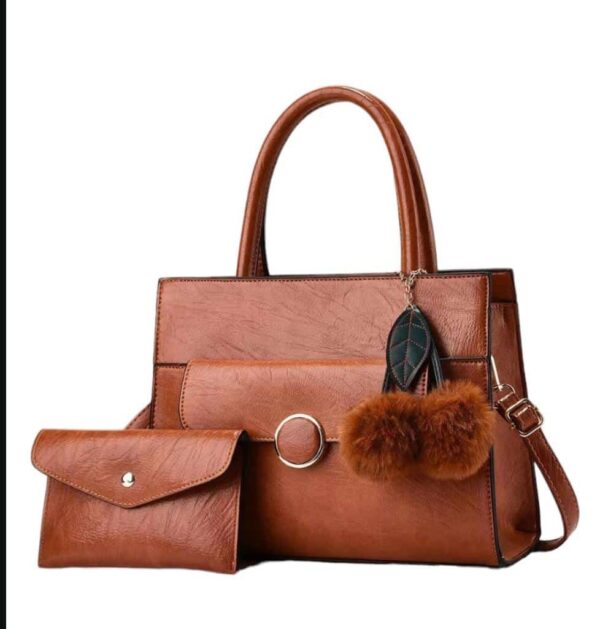 Fashion Classic Design 2 in 1 Purse and Crossbody Satchel Shoulder Bag - Image 2