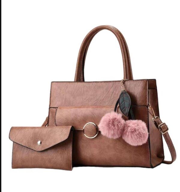 Fashion Classic Design 2 in 1 Purse and Crossbody Satchel Shoulder Bag - Image 3