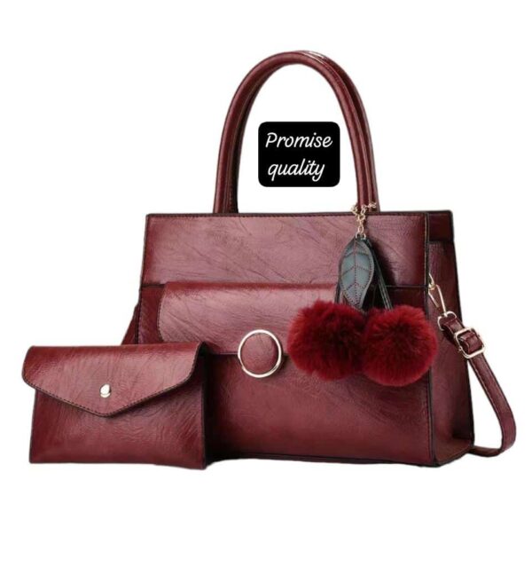 Fashion Classic Design 2 in 1 Purse and Crossbody Satchel Shoulder Bag - Image 4