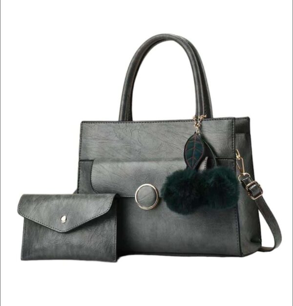 Fashion Classic Design 2 in 1 Purse and Crossbody Satchel Shoulder Bag - Image 6