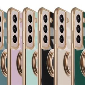 Luxury Premium Eletroplated Finger Ring Case Cover For Samsung Galaxy S21