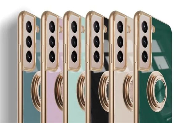 Luxury Premium Eletroplated Finger Ring Case Cover For Samsung Galaxy S21