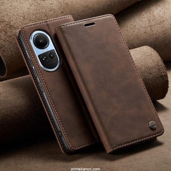 Oppo Series CaseMe Retro Leather Flip Cover with Wallet Slots - Image 9