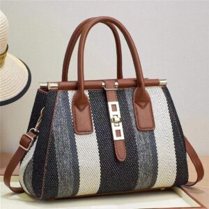 Molodo Crossbody Bags for Women Stylish Satchel Handbag Canvas Tote Bag for Work Travel 2023