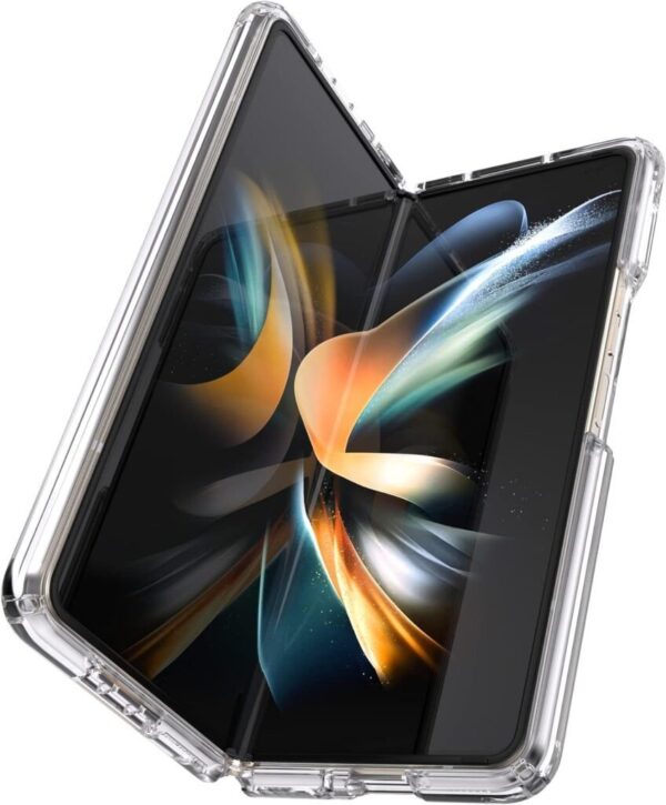 Samsung Galaxy Z Fold 3/Z Fold 4/Z Fold 5 NINKI Crystal Clear Transparent with S Pen Slot Hinge Protective Case - Image 10