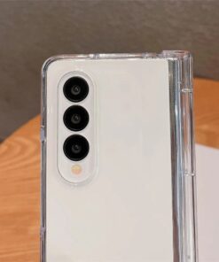 Alternative view of Samsung Galaxy Z Fold 3/Z Fold 4/Z Fold 5 NINKI Crystal Clear Transparent with S Pen Slot Hinge Protective Case