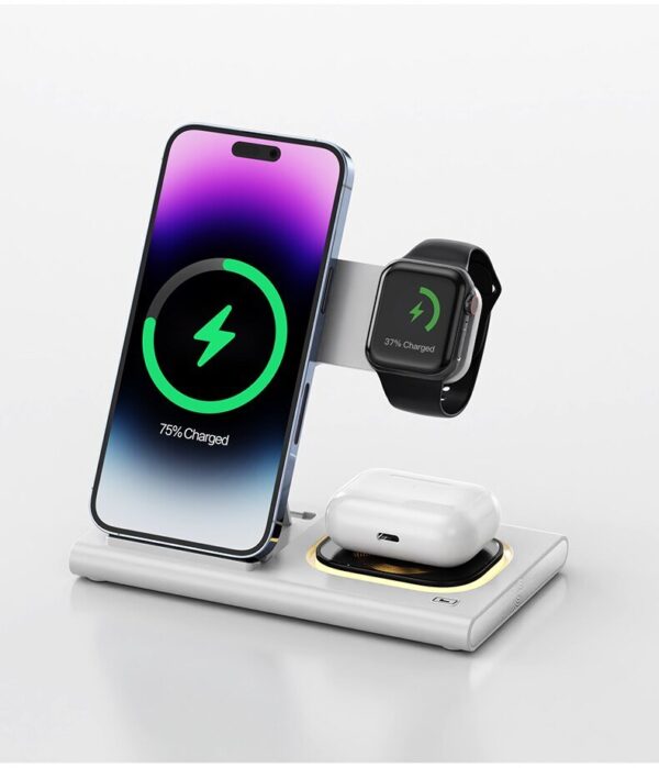 NEW 4 in1 Wireless 15W Wireless Fast Charging Dock Station - Image 22