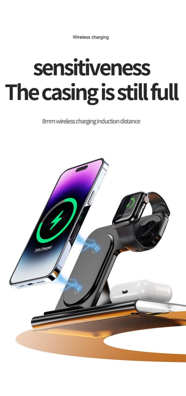 NEW 4 in1 Wireless 15W Wireless Fast Charging Dock Station - Image 18