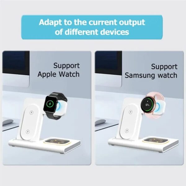 NEW 4 in1 Wireless 15W Wireless Fast Charging Dock Station - Image 15