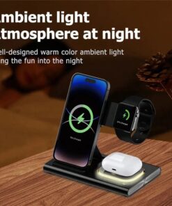NEW 4 in1 Wireless 15W Wireless Fast Charging Dock Station