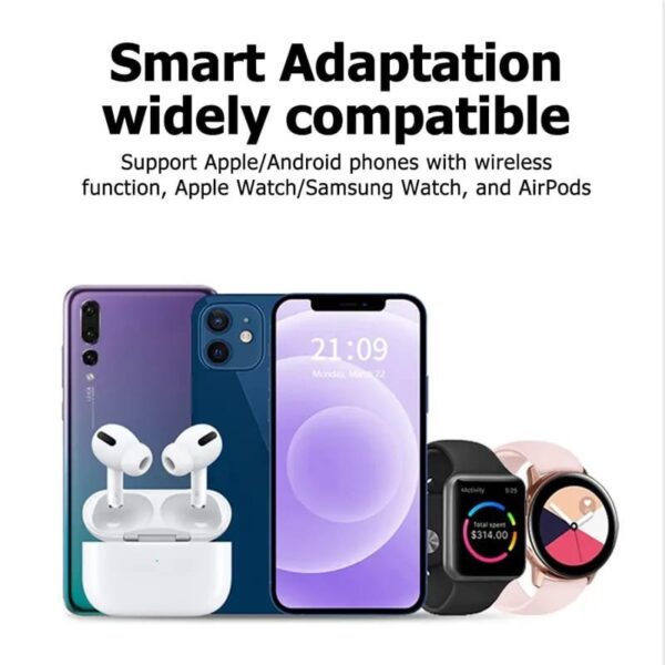 NEW 4 in1 Wireless 15W Wireless Fast Charging Dock Station - Image 9