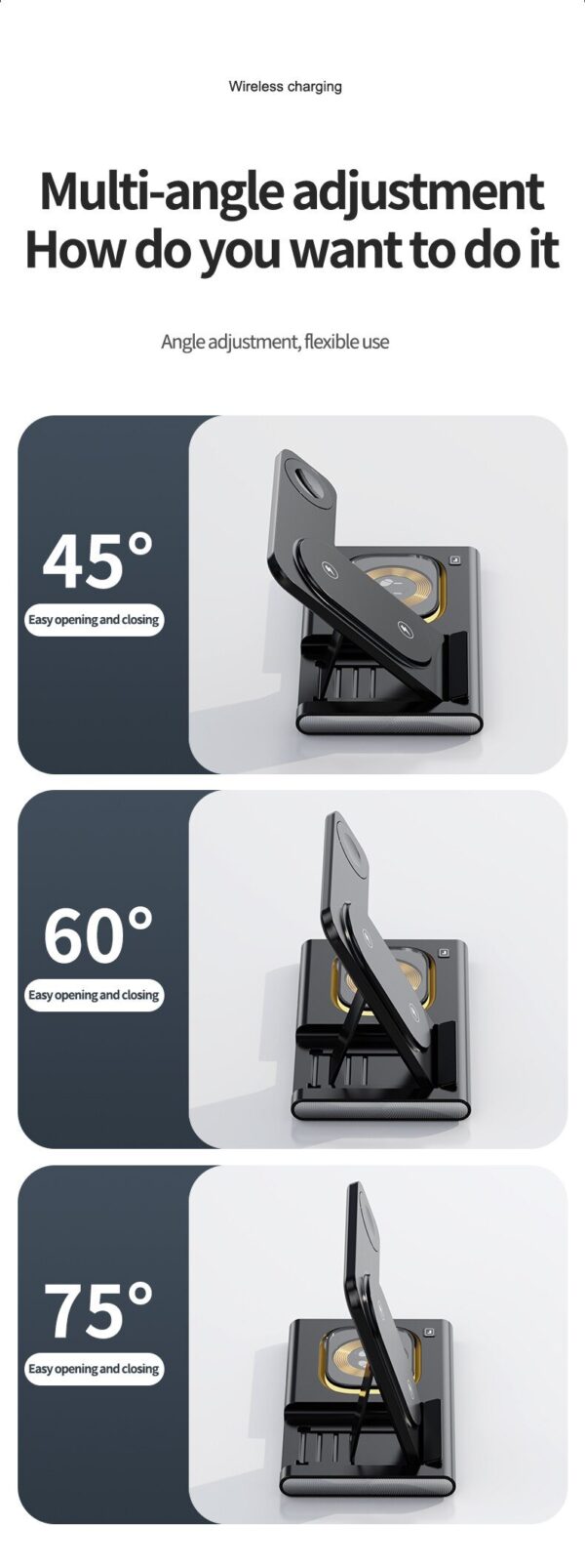 NEW 4 in1 Wireless 15W Wireless Fast Charging Dock Station - Image 8
