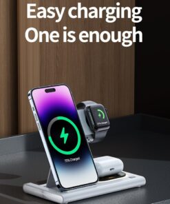 Alternative view of NEW 4 in1 Wireless 15W Wireless Fast Charging Dock Station