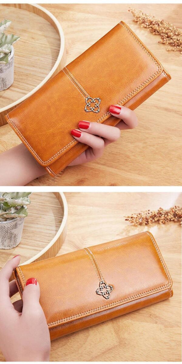 Luxury Premium PU Leather High Quality Fashion Women Purse Cards Holder - Image 29
