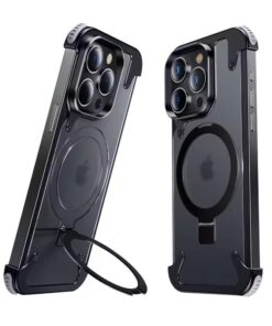 Luxury Premium Luxury Premium Leather Magsafe Ring Holder Invisible Kickstand Bezel Less Metal Slim Hard Ultra Thin Case Cover iPhone 13 Pro Max