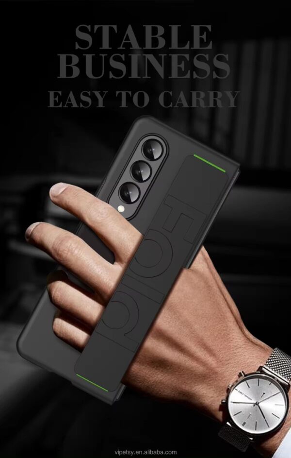 Luxury Premium Creative Silicon Foldable Wristband Phone Case Cover For Samsung Z Fold 3/Z Fold 4 - Image 7