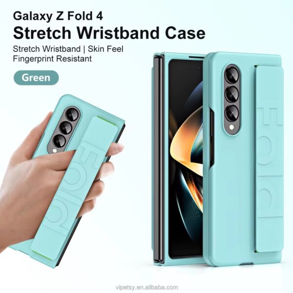 Luxury Premium Creative Silicon Foldable Wristband Phone Case Cover For Samsung Z Fold 3/Z Fold 4 - Image 3