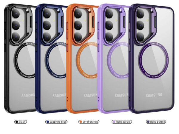 Luxury Premium Camera Lens Frame Metal Bracket Shockproof Phone Case For Samsung Galaxy A35/A55