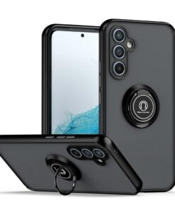 Samsung Galaxy A25/A35/A55 Shockproof Frosted Matte Case With Ring Holder