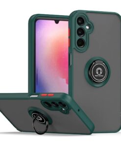 Alternative view of Samsung Galaxy A25/A35/A55 Shockproof Frosted Matte Case With Ring Holder