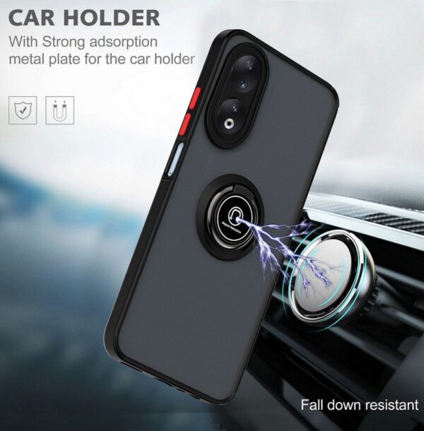 Oppo A58/A78 Series Shockproof Frosted Matte Case With Ring Holder - Image 8