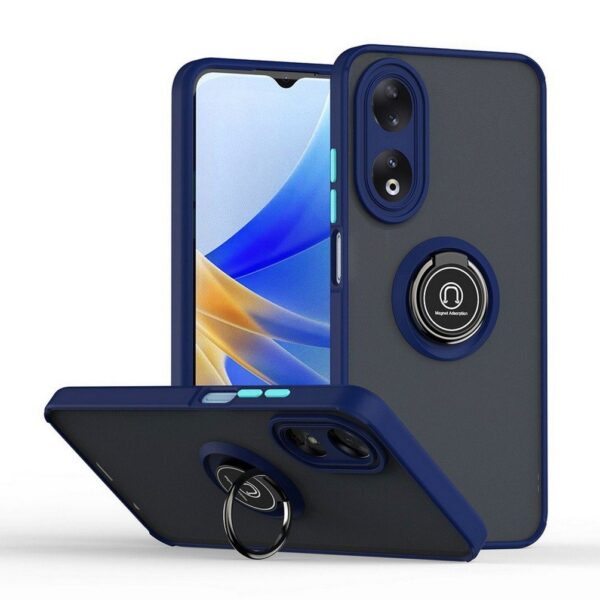 Oppo A58/A78 Series Shockproof Frosted Matte Case With Ring Holder - Image 7