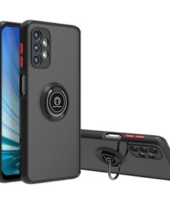 Samsung Galaxy A72/A73 Shockproof Frosted Matte Case With Ring Holder