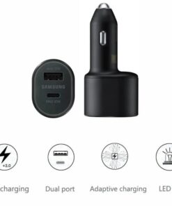 Alternative view of Offical Original Samsung Galaxy (45W+15W) Super Fast Dual Car Charger