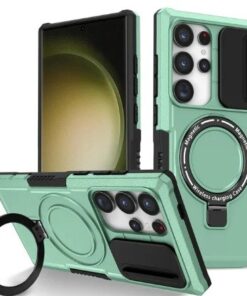 Alternative view of Heavy Duty Protective Sliding Camshield Magsafe Case for Samsung Galaxy S22/S23/S24 Ultra Series