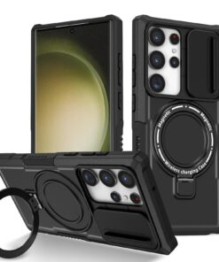 Heavy Duty Protective Sliding Camshield Magsafe Case for Samsung Galaxy S22/S23/S24 Ultra Series