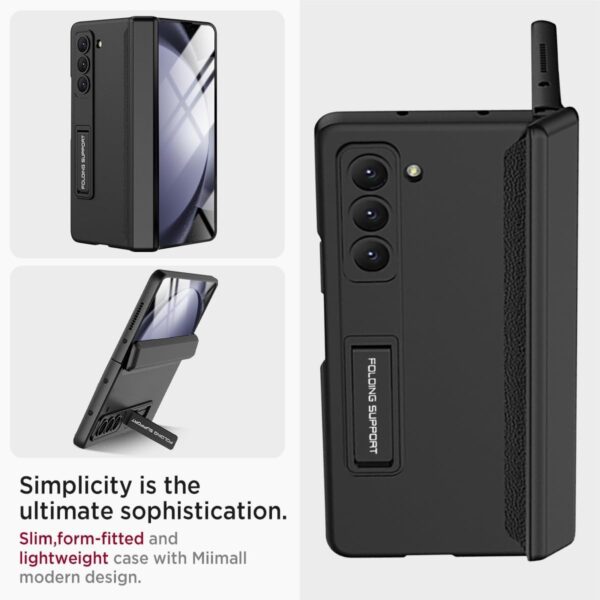 Samsung Galaxy Z Fold 5 Magnetic Adsorption Hinge Holder Protection Phone Case - Image 31