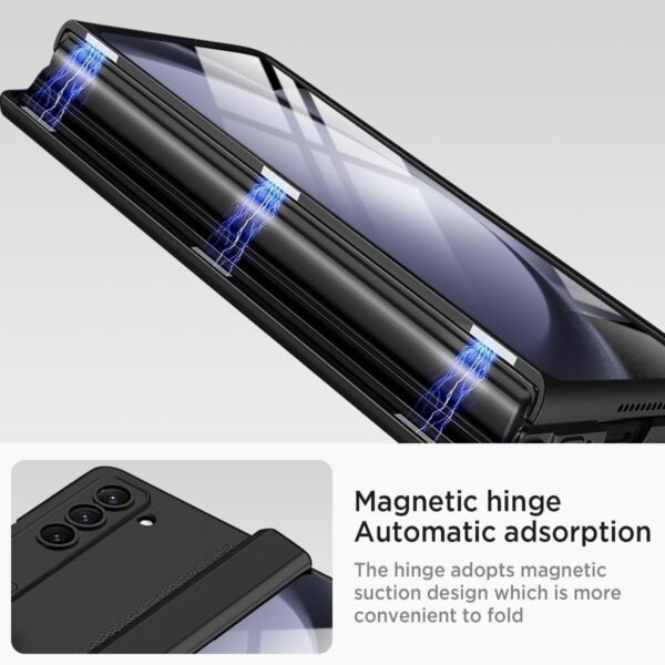 Samsung Galaxy Z Fold 5 Magnetic Adsorption Hinge Holder Protection Phone Case - Image 32