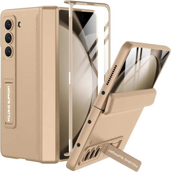 Samsung Galaxy Z Fold 5 Magnetic Adsorption Hinge Holder Protection Phone Case - Image 36