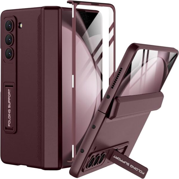 Samsung Galaxy Z Fold 5 Magnetic Adsorption Hinge Holder Protection Phone Case - Image 40