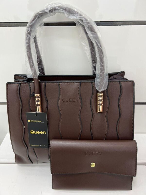 QUEEN WOMEN'S 2PCS Leather Large Capacity Crossbody Bag Purse and Handbag Hobo Set - Image 13