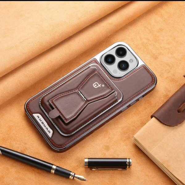Luxury Premium Leather Magnetic Magsafe Card Slot High Business Leather Phone cover 13 Pro Max/14 Pro Max - Image 22