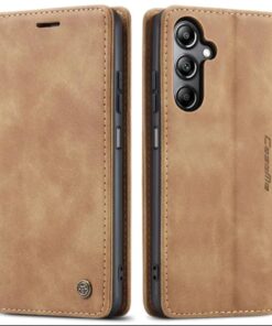 Alternative view of Luxury Premium Caseme Leather Wallet Case Cover and 3D Glass Protector For Samsung Galaxy A54/A55