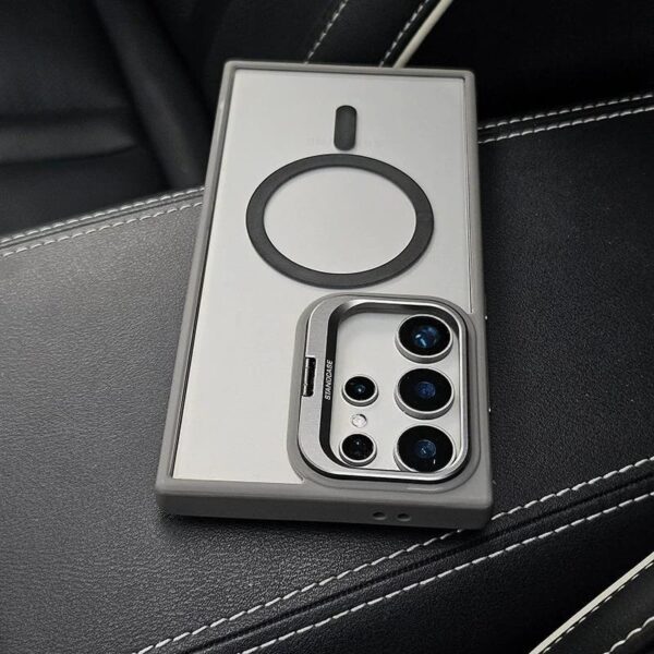 Luxury Premium Magsafe Camera Stand Matte Phone Case For Samaung Galaxy S24 Ultra - Image 15