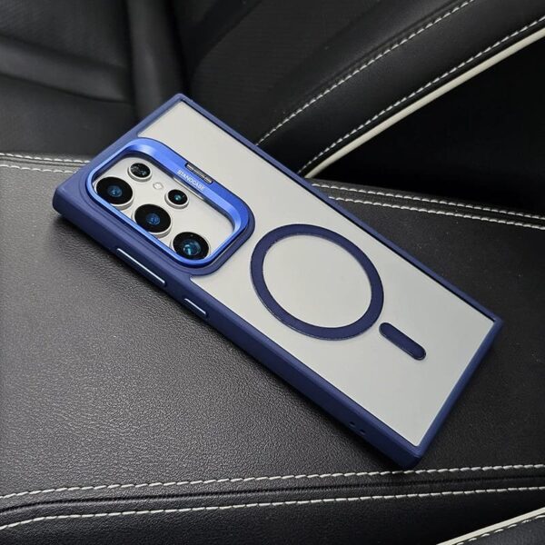 Luxury Premium Magsafe Camera Stand Matte Phone Case For Samaung Galaxy S24 Ultra - Image 9