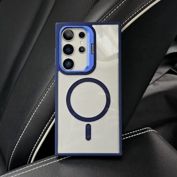 Luxury Premium Magsafe Camera Stand Matte Phone Case For Samaung Galaxy S24 Ultra - Image 6