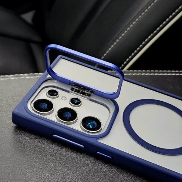 Luxury Premium Magsafe Camera Stand Matte Phone Case For Samaung Galaxy S24 Ultra - Image 2