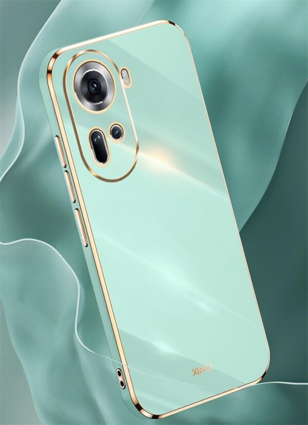 Oppo Reno 11 5G Gold Plated Drop Proof Soft Slim TPU Silicone Protective Case - Image 24