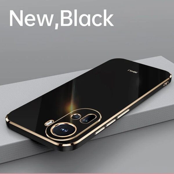 Oppo Reno 11 5G Gold Plated Drop Proof Soft Slim TPU Silicone Protective Case - Image 32