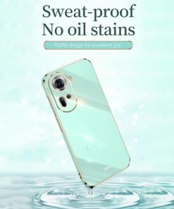 Alternative view of Oppo Reno 11 5G Gold Plated Drop Proof Soft Slim TPU Silicone Protective Case