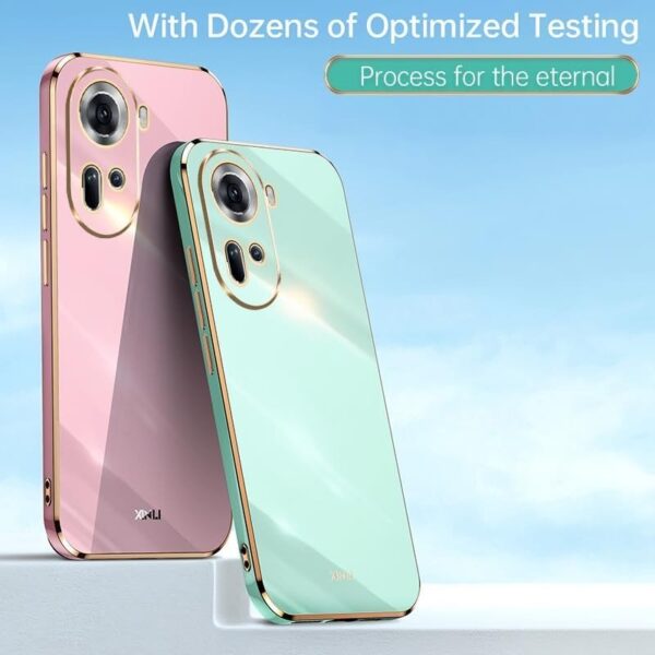 Oppo Reno 11 5G Gold Plated Drop Proof Soft Slim TPU Silicone Protective Case - Image 14